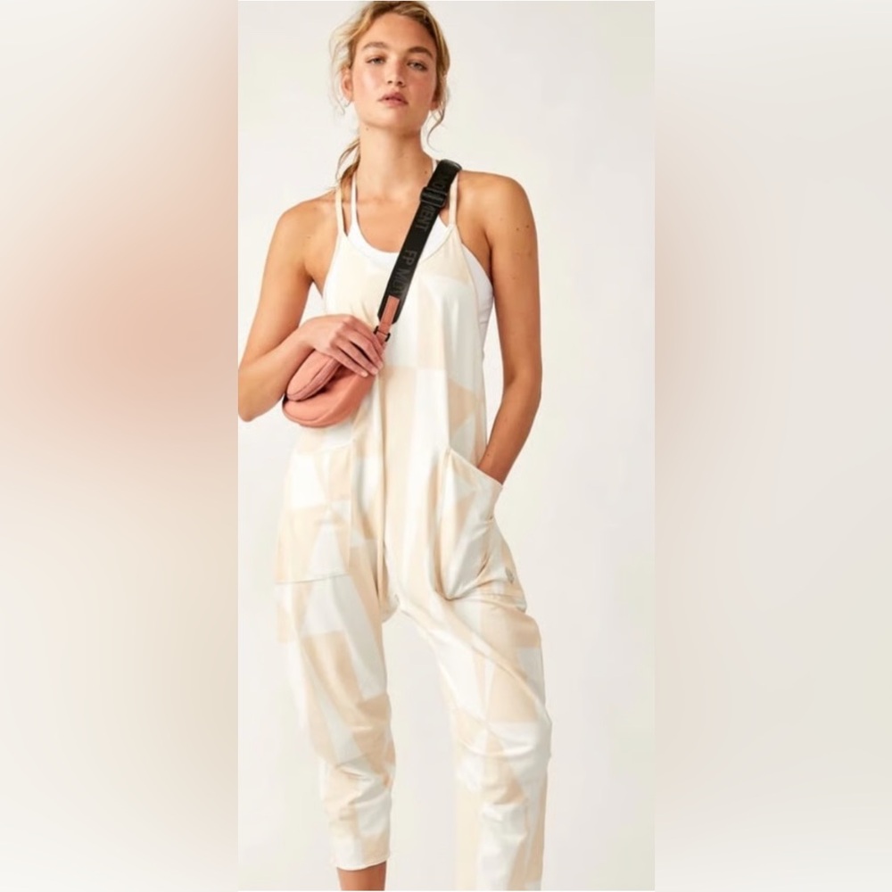 Like New Free People Movement Geometric Patterned Hot Shot Onesie